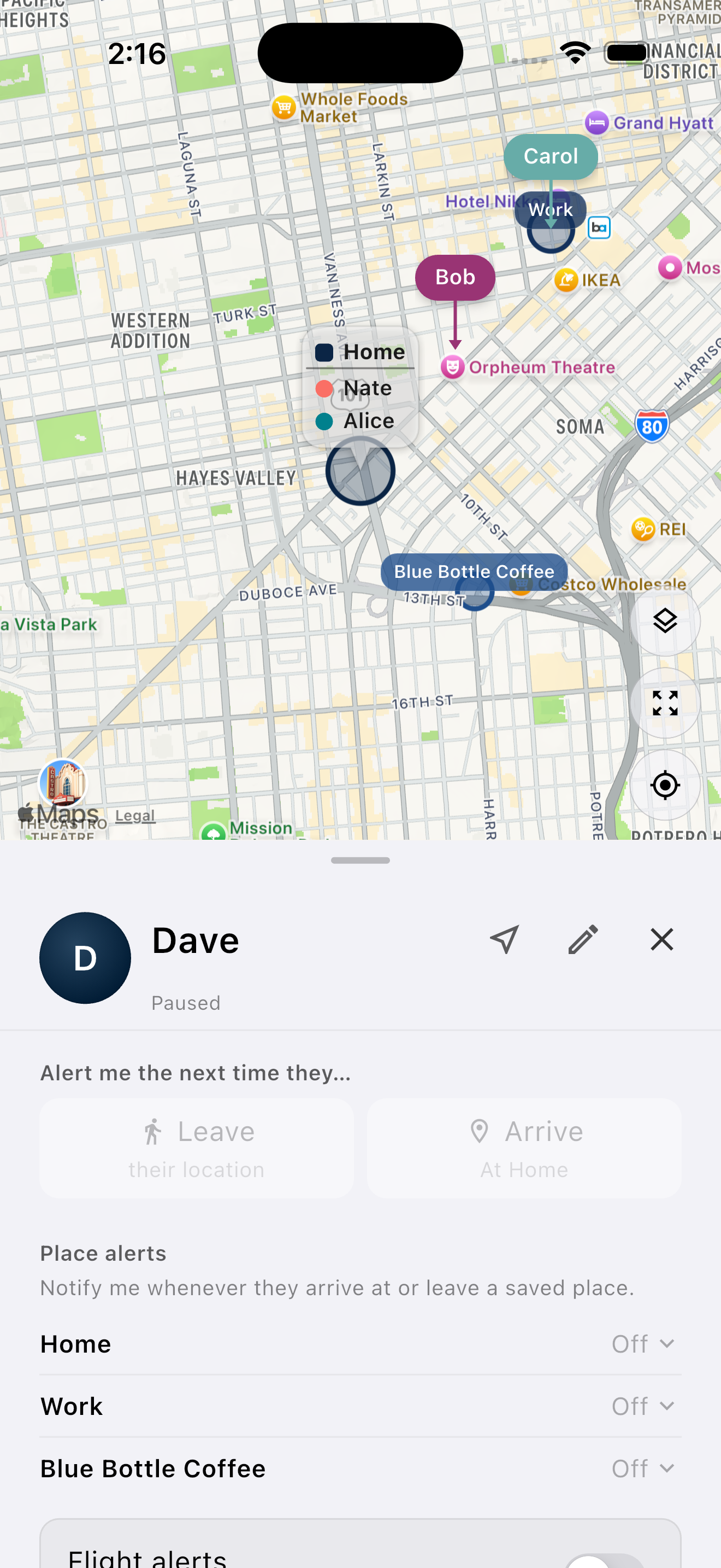 Mylo member detail showing paused state