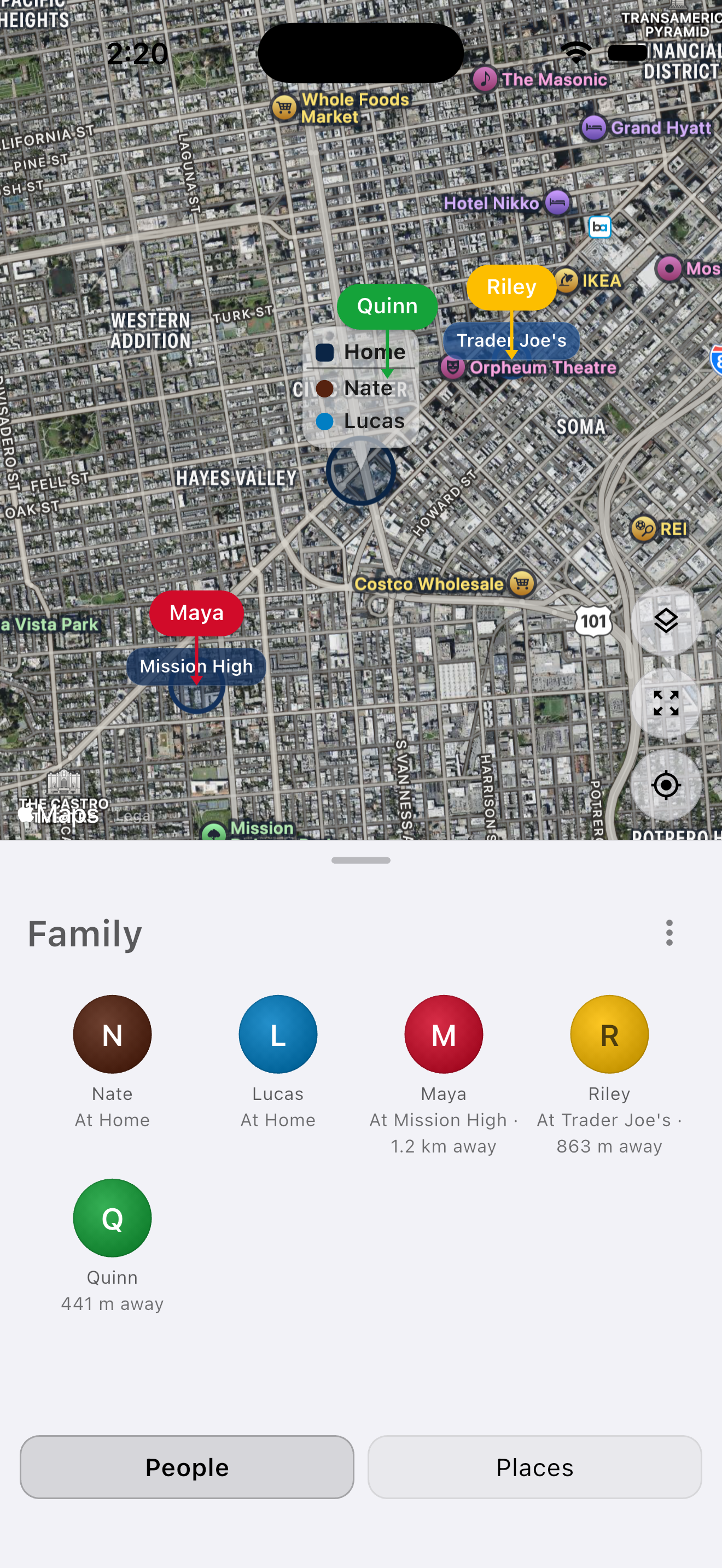 Mylo map in satellite style